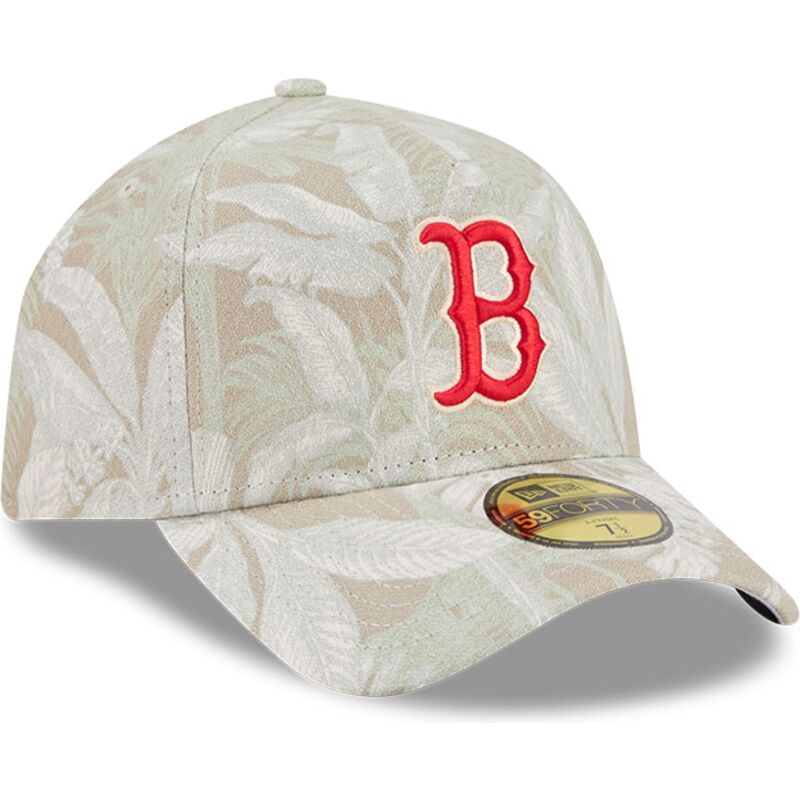 bone-curvo-bege-justo-59forty-a-frame-leafy-palm-da-boston-red-sox-mlb-da-new-era