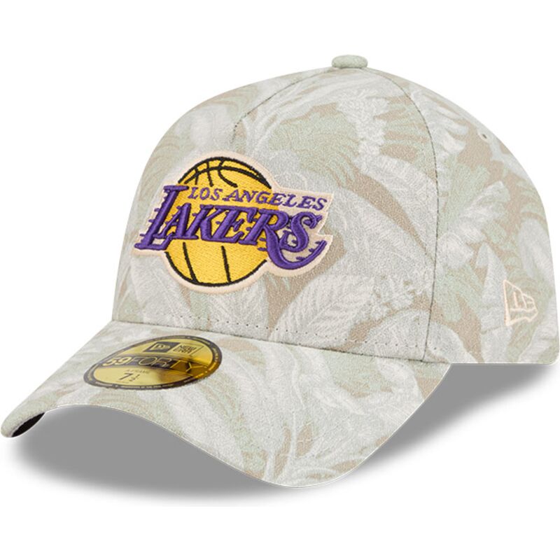 bone-curvo-bege-justo-59forty-a-frame-leafy-palm-da-los-angeles-lakers-nba-da-new-era