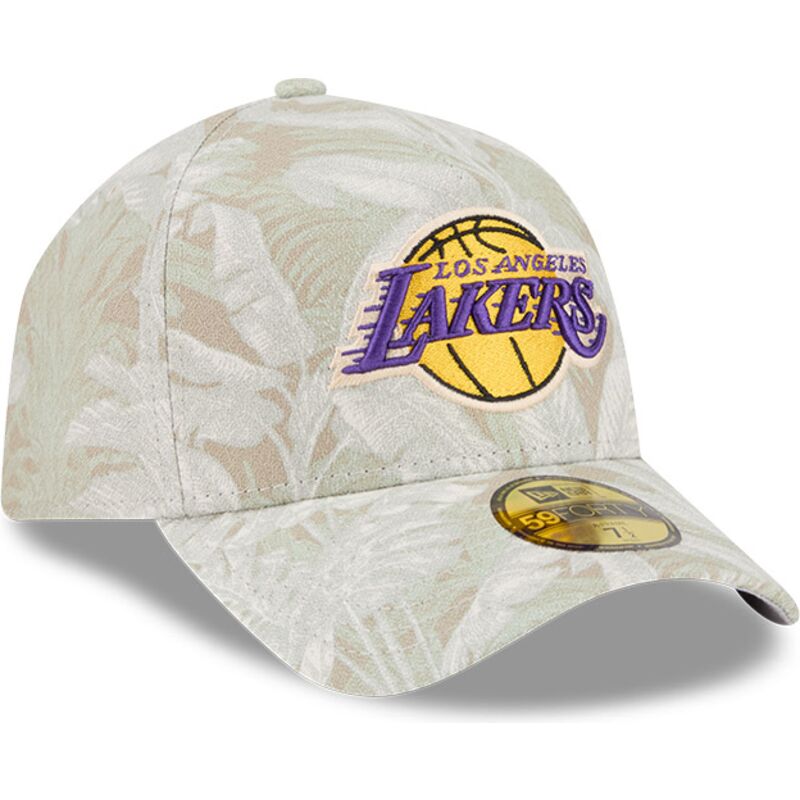 bone-curvo-bege-justo-59forty-a-frame-leafy-palm-da-los-angeles-lakers-nba-da-new-era