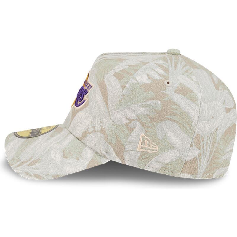 bone-curvo-bege-justo-59forty-a-frame-leafy-palm-da-los-angeles-lakers-nba-da-new-era