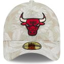 bone-curvo-bege-justo-59forty-a-frame-leafy-palm-da-chicago-bulls-nba-da-new-era