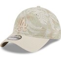 bone-curvo-bege-ajustavel-9twenty-leafy-palm-da-los-angeles-dodgers-mlb-da-new-era