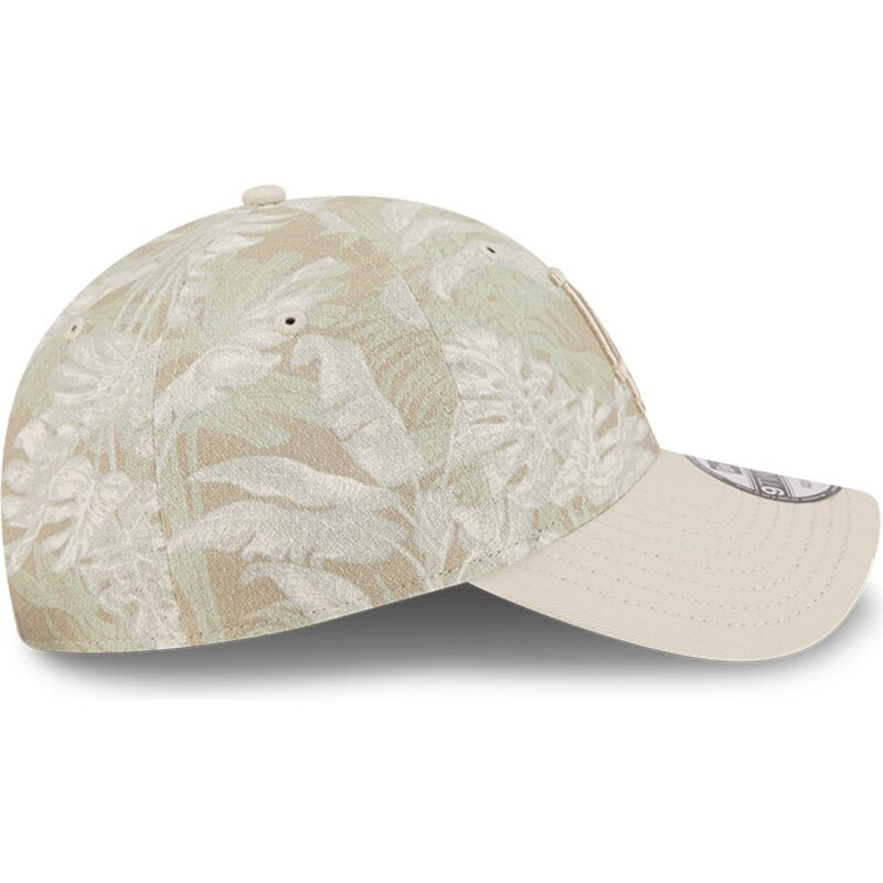 bone-curvo-bege-ajustavel-9twenty-leafy-palm-da-los-angeles-dodgers-mlb-da-new-era