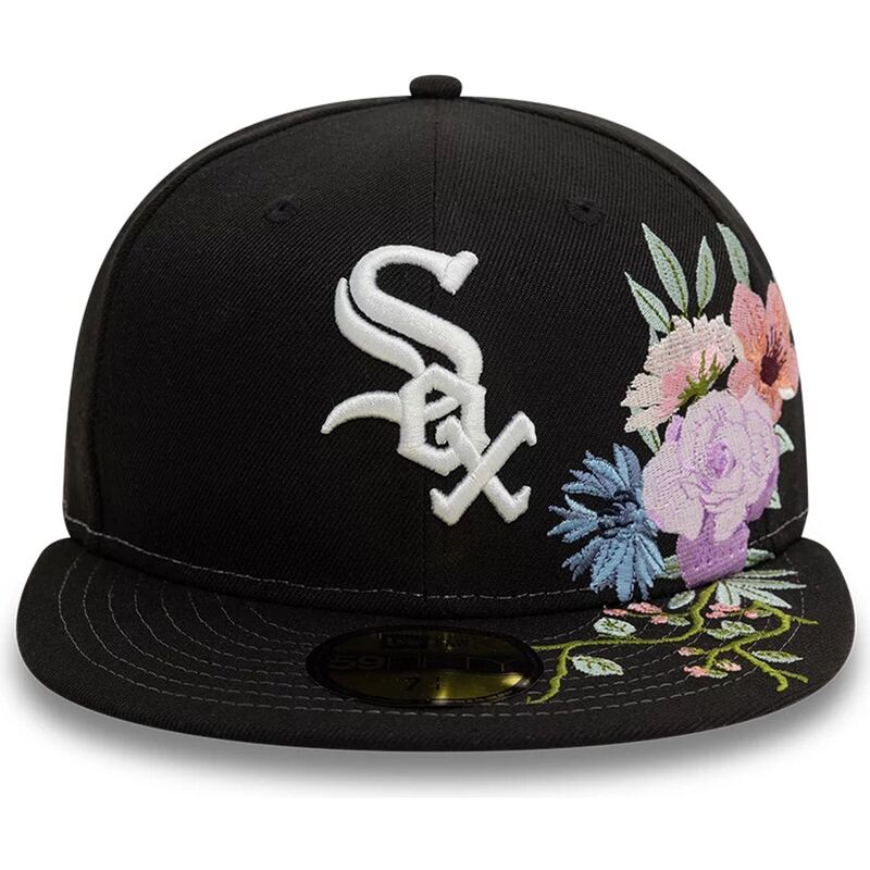 bone-plano-preto-justo-59fifty-floral-da-chicago-white-sox-mlb-da-new-era