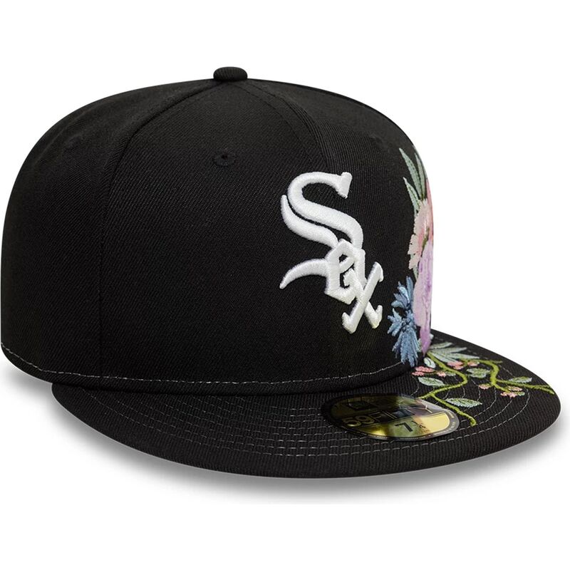 bone-plano-preto-justo-59fifty-floral-da-chicago-white-sox-mlb-da-new-era