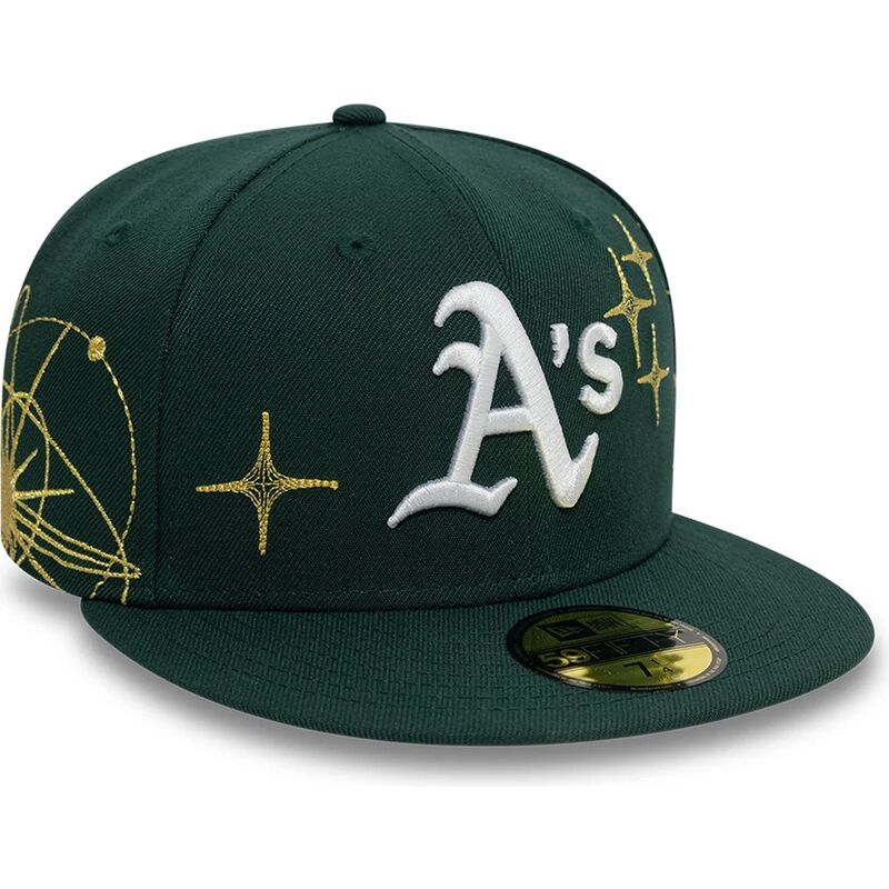 bone-plano-verde-justo-59fifty-zodiac-da-oakland-athletics-mlb-da-new-era
