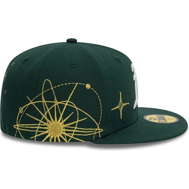 bone-plano-verde-justo-59fifty-zodiac-da-oakland-athletics-mlb-da-new-era
