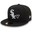 bone-plano-preto-justo-59fifty-heart-icon-da-chicago-white-sox-mlb-da-new-era