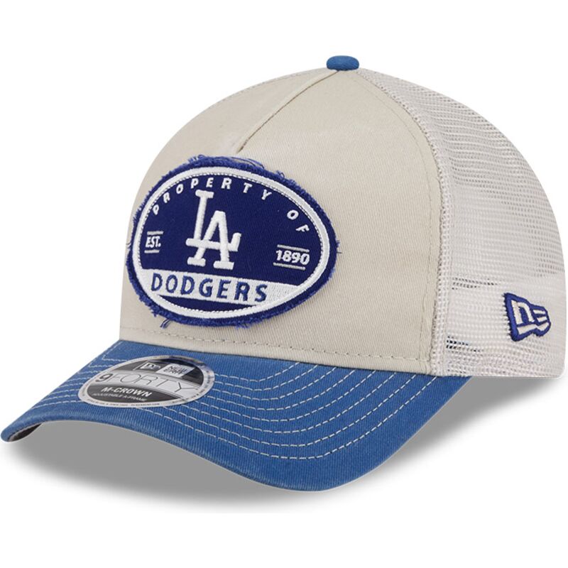 bone-trucker-bege-e-azul-9forty-m-crown-a-frame-fray-da-los-angeles-dodgers-mlb-da-new-era