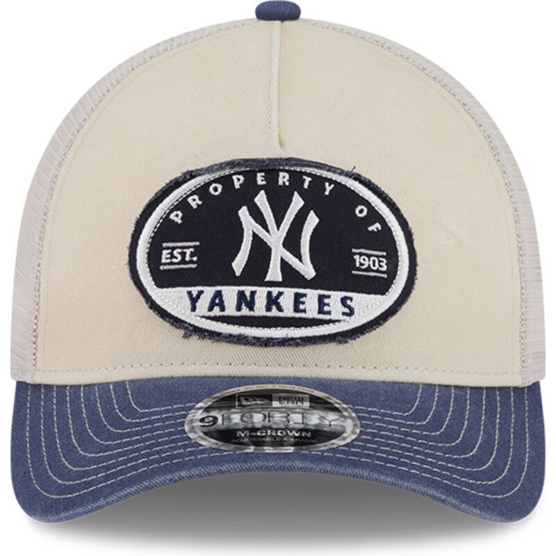bone-trucker-bege-e-azul-marinho-9forty-m-crown-a-frame-fray-da-new-york-yankees-mlb-da-new-era