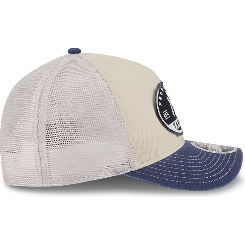 bone-trucker-bege-e-azul-marinho-9forty-m-crown-a-frame-fray-da-new-york-yankees-mlb-da-new-era