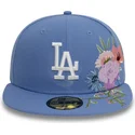 bone-plano-azul-justo-59fifty-floral-da-los-angeles-dodgers-mlb-da-new-era