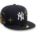bone-plano-azul-marinho-justo-59fifty-zodiac-da-new-york-yankees-mlb-da-new-era