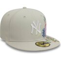 bone-plano-bege-justo-59fifty-floral-da-new-york-yankees-mlb-da-new-era