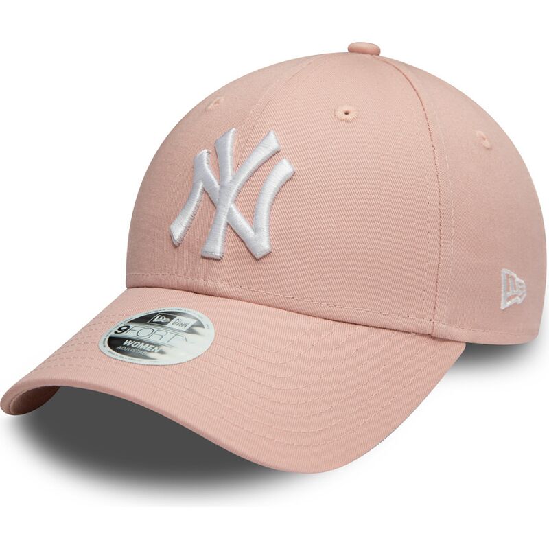 bone-curvo-rosa-ajustavel-para-mulheres-9forty-colour-essential-da-new-york-yankees-mlb-da-new-era