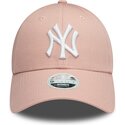 bone-curvo-rosa-ajustavel-para-mulheres-9forty-colour-essential-da-new-york-yankees-mlb-da-new-era