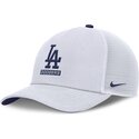 bone-trucker-branco-com-logo-azul-primetime-dri-fit-rise-structured-da-los-angeles-dodgers-mlb-da-nike