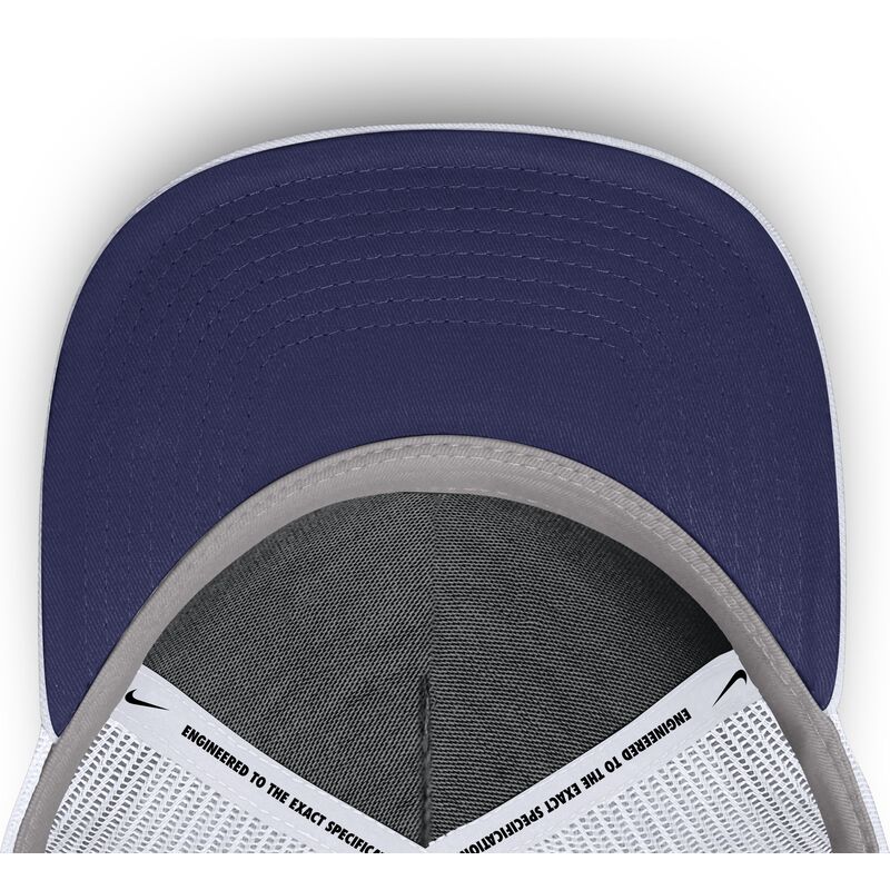 bone-trucker-branco-com-logo-azul-primetime-dri-fit-rise-structured-da-los-angeles-dodgers-mlb-da-nike