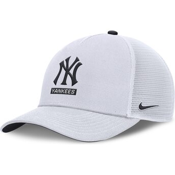 Boné trucker branco Primetime Dri-Fit Rise Structured da New York Yankees MLB da Nike