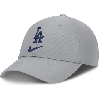 Boné curvo cinza ajustável Primetime Club Structured UV Poly Ripstop da Los Angeles Dodgers MLB da Nike