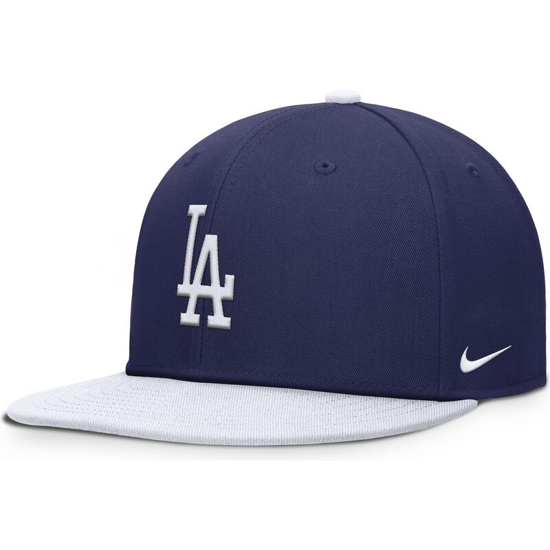 bone-plano-azul-e-branco-snapback-para-crianca-dri-fit-pro-structured-square-bill-da-los-angeles-dodgers-mlb-da-nike