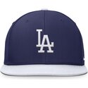 bone-plano-azul-e-branco-snapback-para-crianca-dri-fit-pro-structured-square-bill-da-los-angeles-dodgers-mlb-da-nike