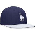 bone-plano-azul-e-branco-snapback-para-crianca-dri-fit-pro-structured-square-bill-da-los-angeles-dodgers-mlb-da-nike