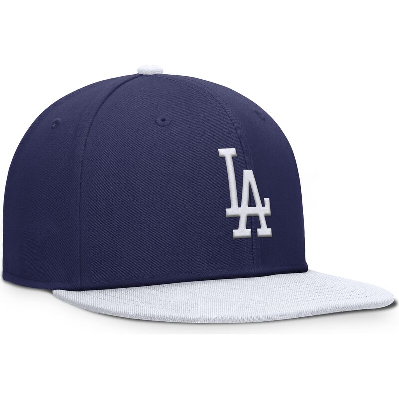 bone-plano-azul-e-branco-snapback-para-crianca-dri-fit-pro-structured-square-bill-da-los-angeles-dodgers-mlb-da-nike