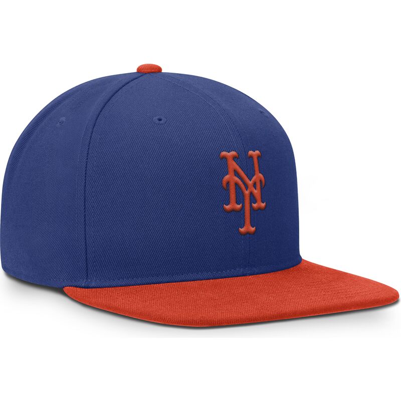bone-plano-azul-e-laranja-multicolor-snapback-dri-fit-pro-structured-square-bill-da-new-york-mets-mlb-da-nike