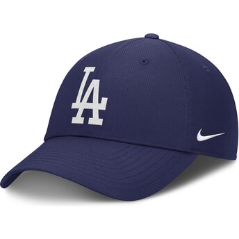 Boné curvo azul ajustável Club Structured UV Poly Ripstop da Los Angeles Dodgers MLB da Nike