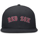 bone-plano-azul-marinho-justo-dri-fit-true-structured-round-bill-da-boston-red-sox-mlb-da-nike