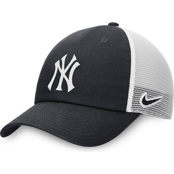 Boné trucker azul marinho e branco ajustável Club Unstructured da New York Yankees MLB da Nike