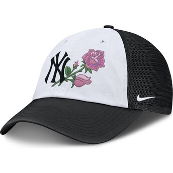 Boné trucker preto e branco ajustável Mothers Day Club Unstructured da New York Yankees MLB da Nike