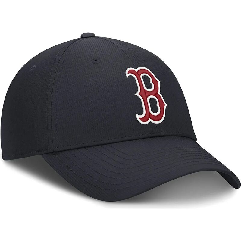 bone-curvo-azul-marinho-ajustavel-club-structured-uv-poly-ripstop-da-boston-red-sox-mlb-da-nike