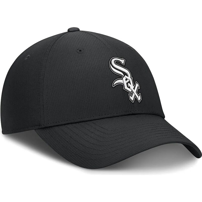 bone-curvo-preto-ajustavel-club-structured-uv-poly-ripstop-da-chicago-white-sox-mlb-da-nike