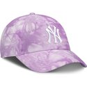 bone-curvo-violeta-ajustavel-mothers-day-club-unstructured-organic-cotton-da-new-york-yankees-mlb-da-nike