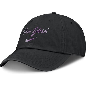 Boné curvo preto ajustável Mothers Day Club Unstructured Organic Cotton da New York Yankees MLB da Nike