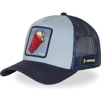 Boné trucker azul Beer Pong DRK03 BEEB Cocktails da Capslab