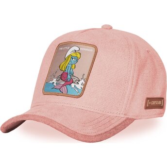 Boné curvo rosa snapback Smurfina SMU SUR3B Os Smurfs da Capslab