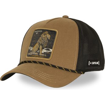 Boné trucker castanho leão Guardian BEA3 LIOB Beasts da Capslab