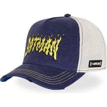 Boné trucker azul marinho e branco Batman DC11 PUNB DC Comics da Capslab