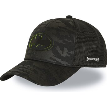 Boné trucker camuflagem preto Batman DC11 LOGB DC Comics da Capslab