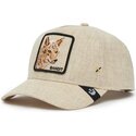 bone-curvo-bege-snapback-coiote-bandit-coyote-cloth-rugged-comfort-the-farm-da-goorin-bros