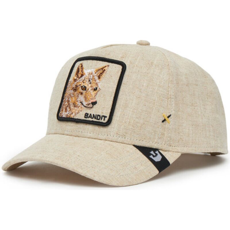 bone-curvo-bege-snapback-coiote-bandit-coyote-cloth-rugged-comfort-the-farm-da-goorin-bros