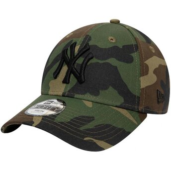 Boné curvo camuflagem ajustável para criança 9FORTY League Essential da New York Yankees MLB da New Era