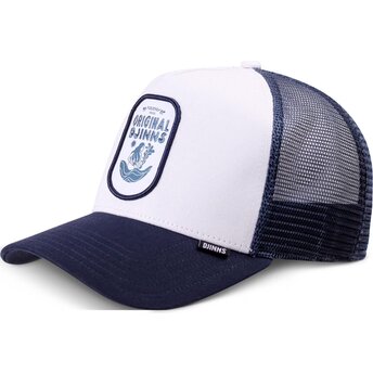 Boné trucker branco e azul marinho Original HFT da Djinns