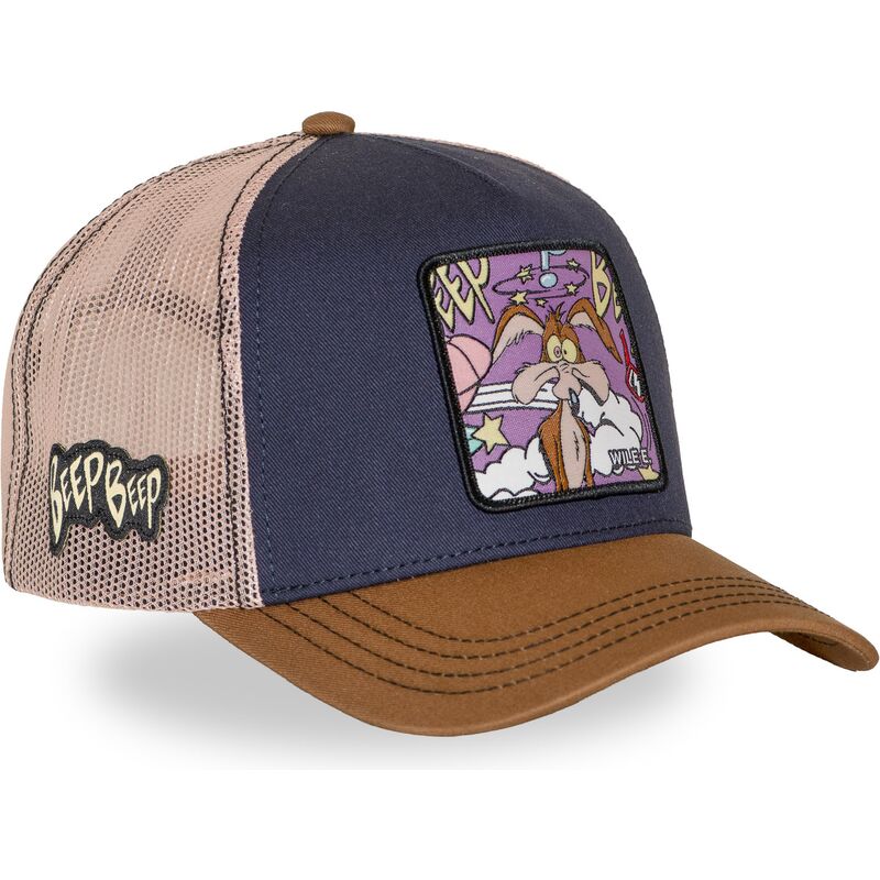 bone-trucker-azul-marinho-e-castanho-coiote-loo13-wilb-looney-tunes-da-capslab