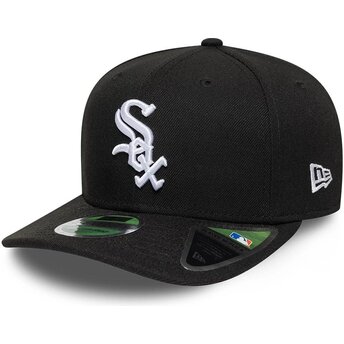 Boné curvo preto snapback 9SEVENTY Stretch Snap Player Replica da Chicago White Sox MLB da New Era