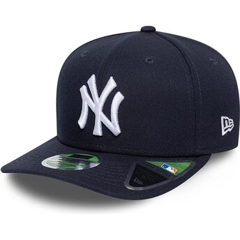 Boné curvo azul marinho snapback 9SEVENTY Stretch Snap Player Replica da New York Yankees MLB da New Era