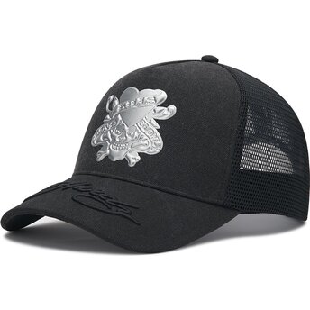 Boné trucker preto Love Kills Slowly Washed da Ed Hardy